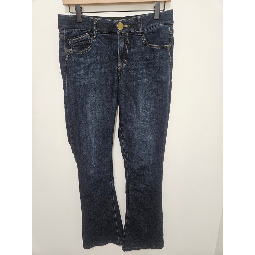 Democracy Absolution Dark Wash Bootcut Jeans Size 6 Indigo Stretch B1221BBEA